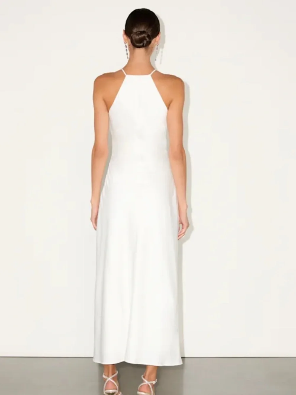 Lulu's white cowl neck halter dress - Picture 8 of 9